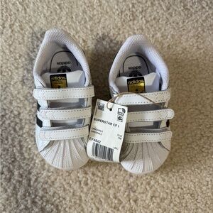 Adidas White and Black Kids Sneakers Classic